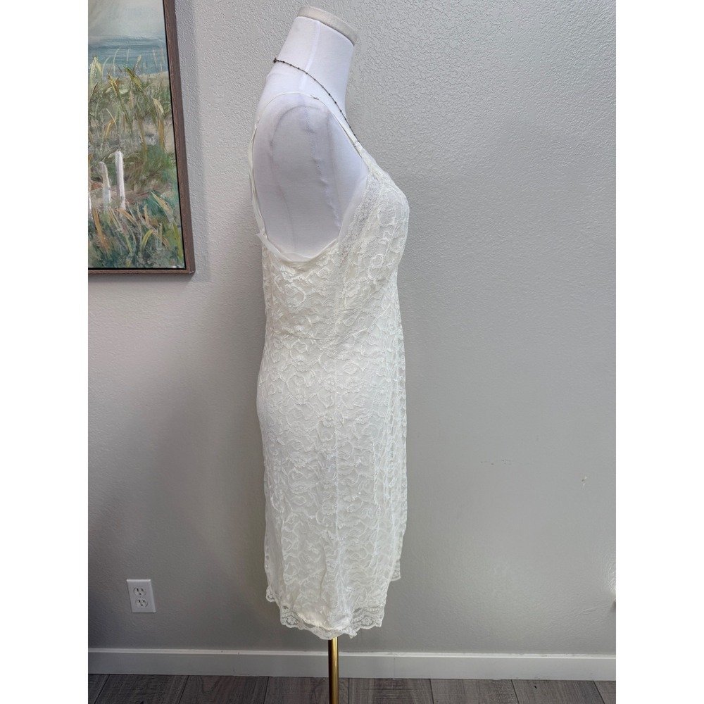 Vintage Ivory Lace Slip Dress - Picture 2 of 5